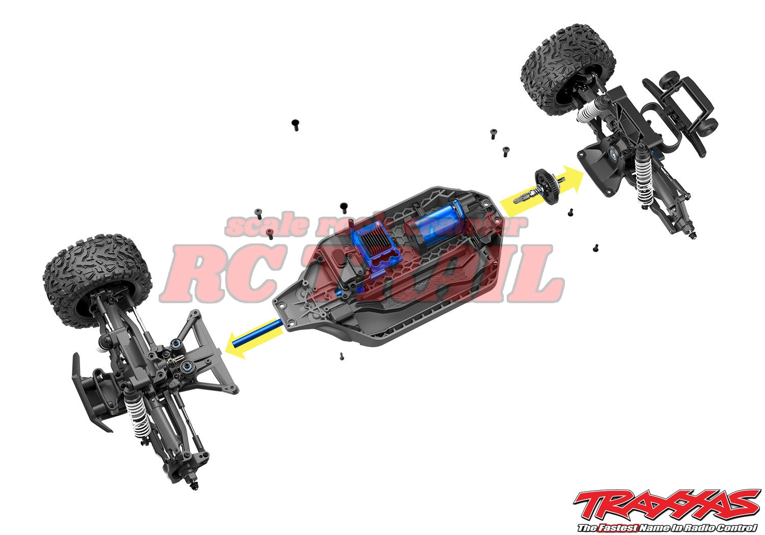 トラクサス ラストラー4X4 VXL レッド＆イエロー 67076-4