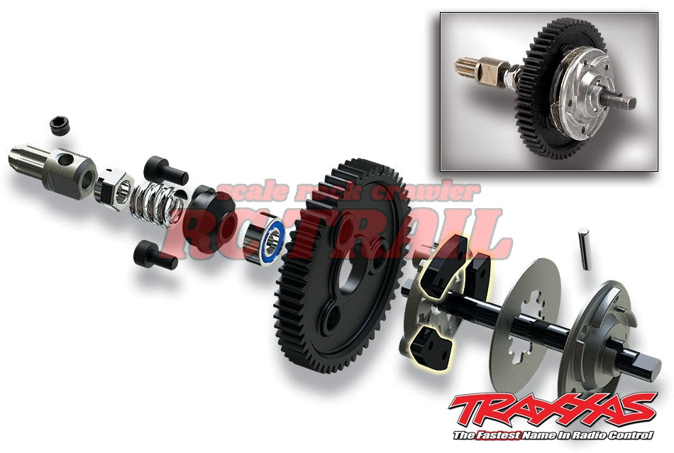 トラクサス Rustler 4X4 1/10 4WD RTRスタジアムトラック（レッド）、TQ 2.4GHzプロポ、iDバッテリー、充電器付