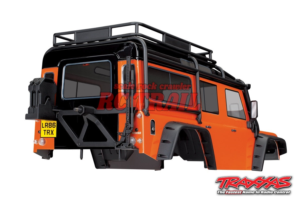 トラクサス　TRX4用塗装済みボディ ランドローバーディフェンダー アドベンチャーエディションボディ 8011A