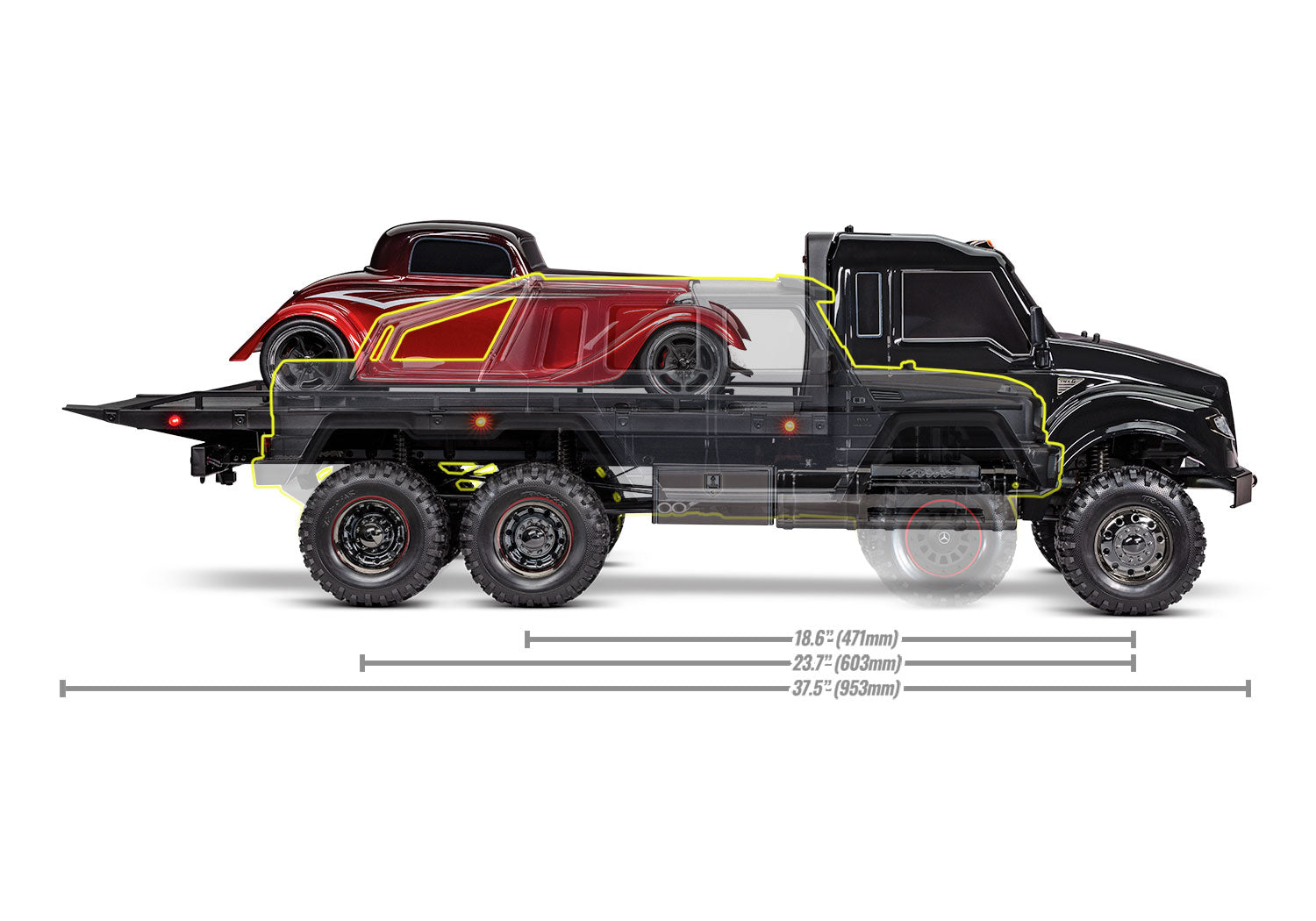 トラクサス TRX6 Ultimate RC ハウラー フラットベッド６X６トラック 