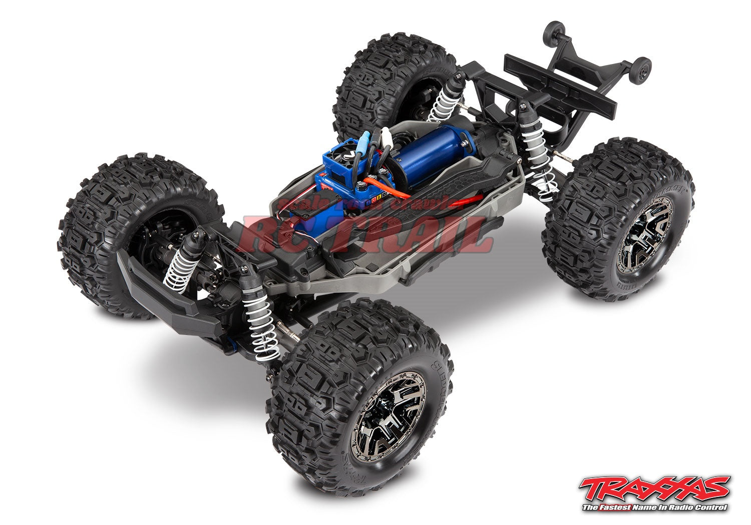 トラクサス Hoss VXL 3S 1/10 4X4 4WDブラシレス RTR モンスタートラック（レッド）、TQi 2.4GHzプロポ、T