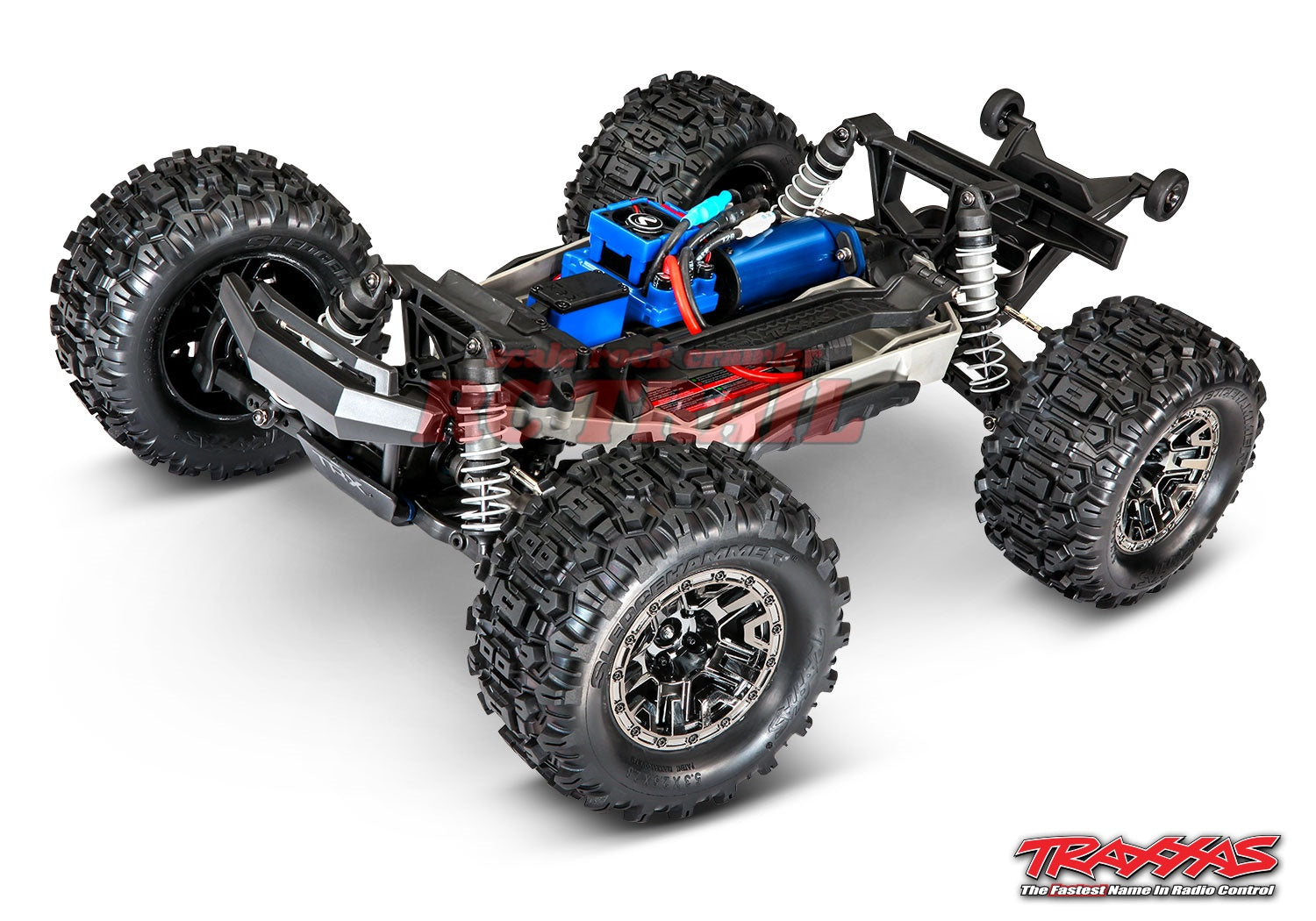 トラクサス Hoss VXL 3S 1/10 4X4 4WDブラシレス RTR モンスタートラック（レッド）、TQi 2.4GHzプロポ、T