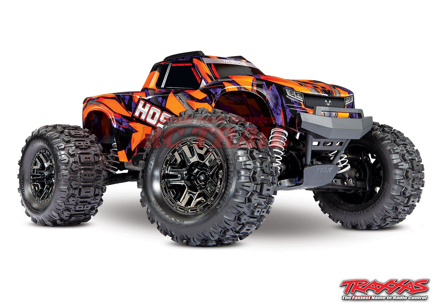 トラクサス Hoss VXL 3S 1/10 4X4 4WDブラシレス RTR モンスタートラック（オレンジ）、TQi 2.4GHzプロポ、