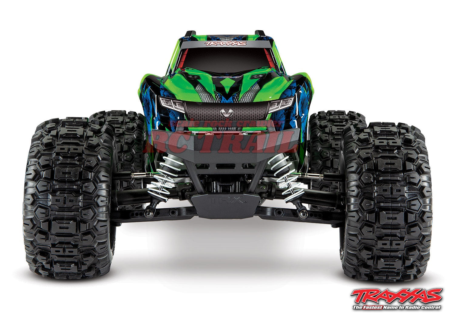 トラクサス Hoss VXL 3S 1/10 4X4 4WDブラシレス RTR モンスタートラック（グリーン）、TQi  2.4GHzプロポ、TSM、自動転倒回復付き　traxxas 90076-4