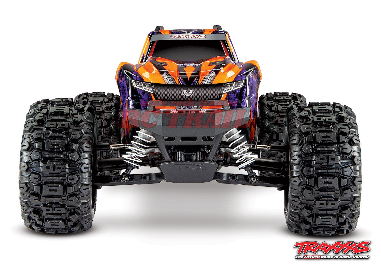 トラクサス Hoss VXL 3S 1/10 4X4 4WDブラシレス RTR モンスタートラック（オレンジ）、TQi 2.4GHzプロポ、