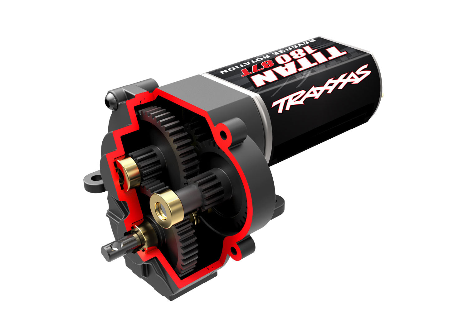 トラクサス　1/18　TRX4M　 トランスミッション、コンプリート (ローレンジ (クロール) ギアリング) (減速比 40.3:1) (Titan® 87T モーターを含む)9791R