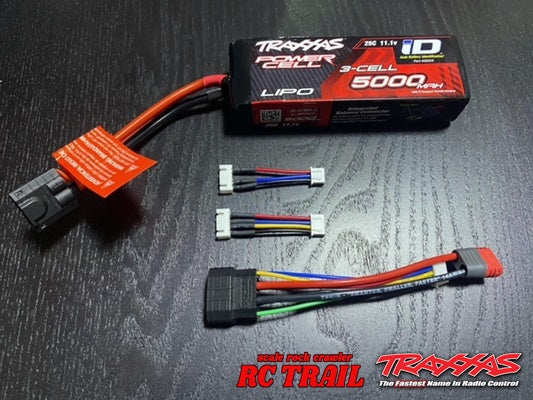 トラクサス　純正リポバッテリー汎用充電器 変換コネクター　（T型プラグ）　2セル～4セル対応 - RCTRAIL
